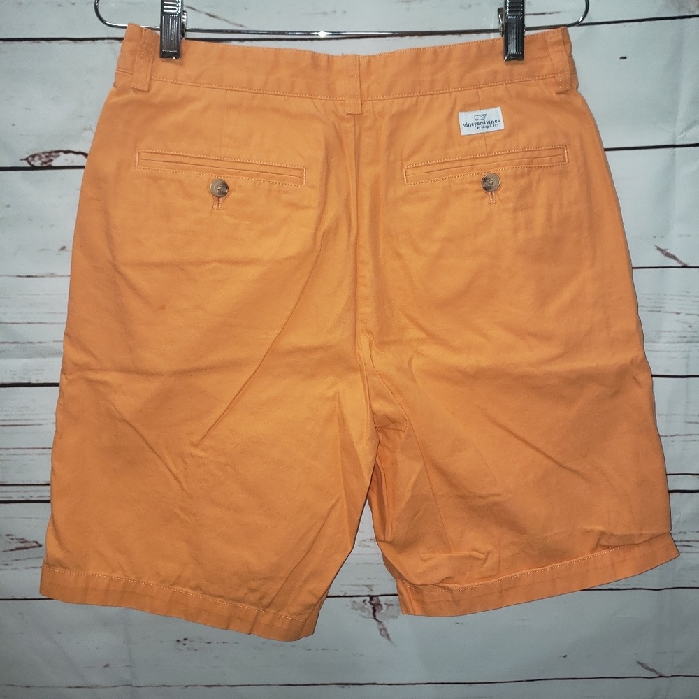 Bright orange Vineyards Vines khaki shorts - Picture 2 of 4